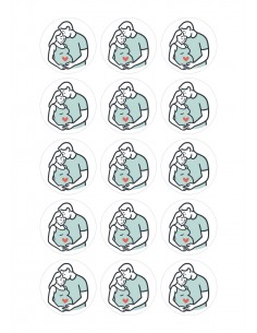 Papel de Azúcar Vamos a ser Papás para Galletas