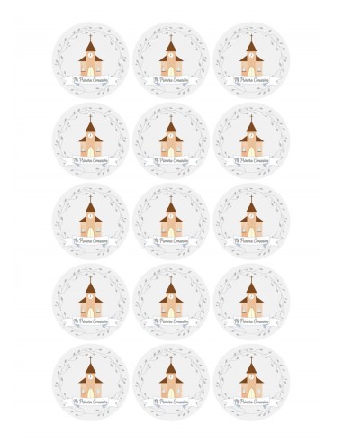 Papel de azúcar Iglesia para galletas