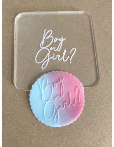 Sello para galletas Boy or Girl?