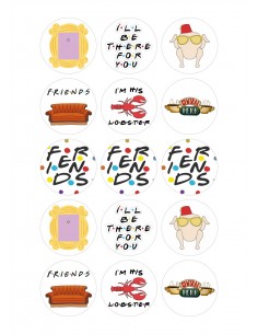 Papel comestible Friends para galletas