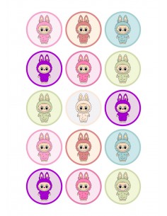 Papel Comestible Labubus para Galletas