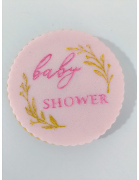 Sello Baby Shower Floral para Fondant