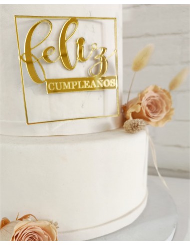 Topper Feliz Cumpleaños frontal