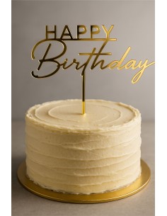Topper Happy Birthday para tarta