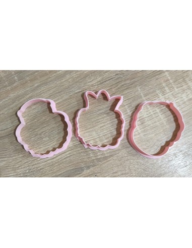 Set 3 Cortadores Cabeza Reyes Magos para galletas