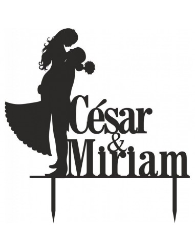 Topper para tarta de boda