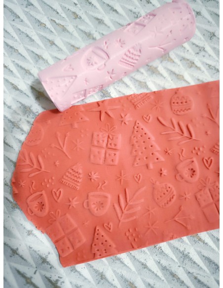 Rodillo Marcador Dibujos Navideños