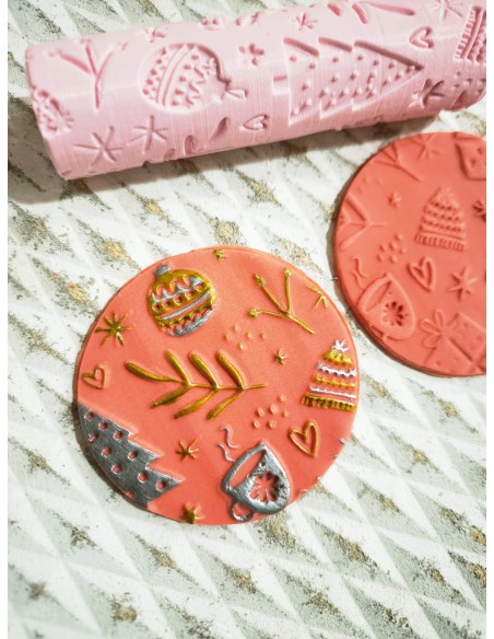 Rodillo Marcador Dibujos Navideños