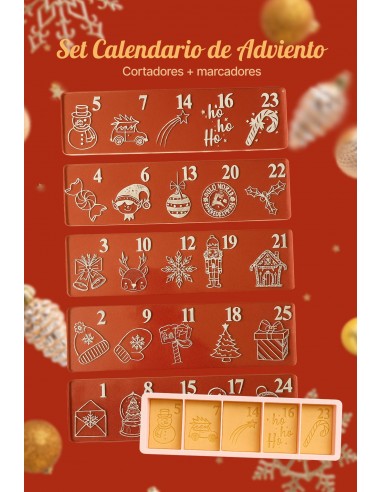 Set Calendario de Adviento para galletas