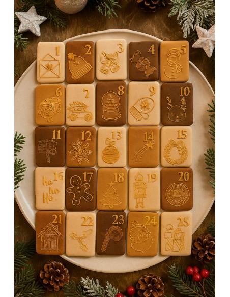 Set Calendario de Adviento para galletas