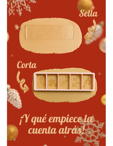 Set Calendario de Adviento para galletas