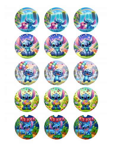 Papel de azúcar para galletas Stitch