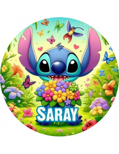 Papel comestible Stitch personalizado 20cm