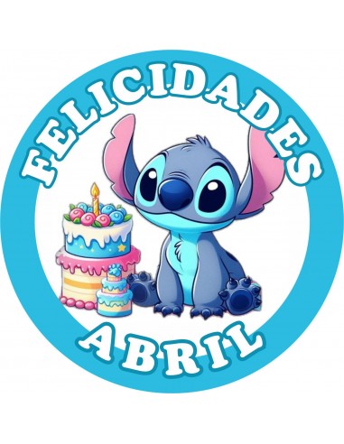 Papel comestible Stitch personalizado 20 cm