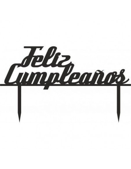 Topper para tarta cumpleaños