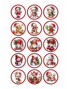 Papel de azúcar Navidad para galletas