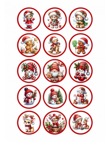 Papel de azúcar Navidad para galletas