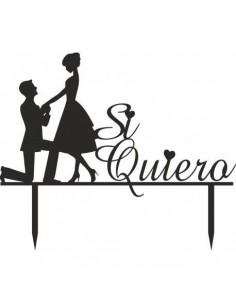 Topper para tarta Si quiero 2