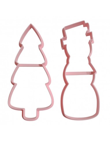 Cortadores Abeto y Muñeco de Nieve