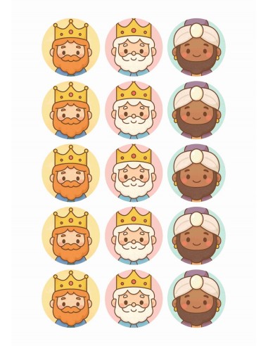 Papel de azúcar 3 Reyes Magos
