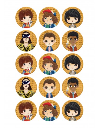 Papel Comestible Stranger Things "Gofre" para Galletas