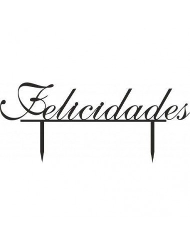 Topper para tarta Felicidades