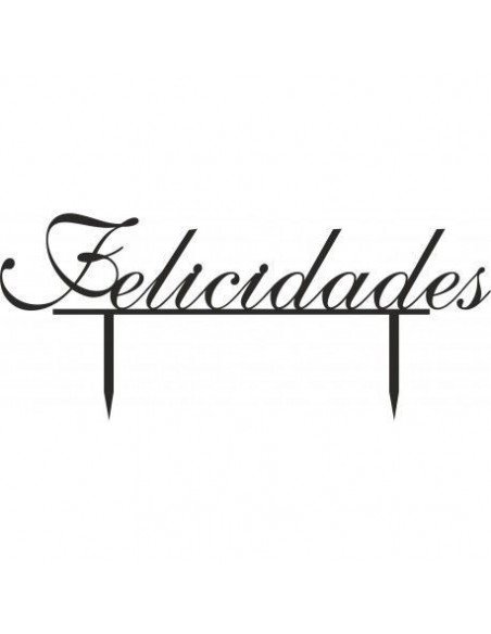 Topper para tarta Felicidades