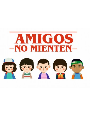Papel Comestible Amigos No Mienten Stranger Things
