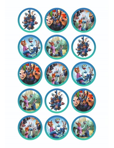 Papel Comestible para Galletas de Zootropolis