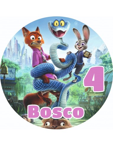 Papel de Azúcar Personalizado Zootropolis