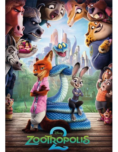 Papel de Azúcar Zootropolis para Tarta Rectangular
