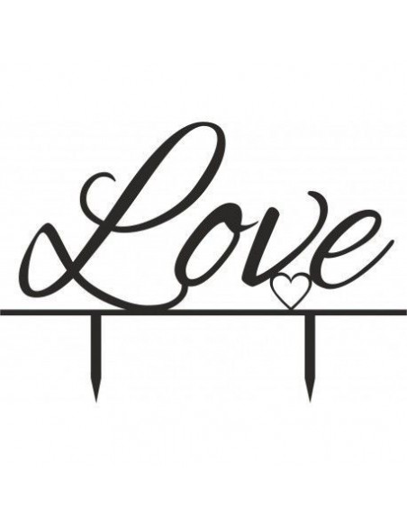 Topper para tarta love
