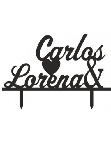 Topper para tarta de boda