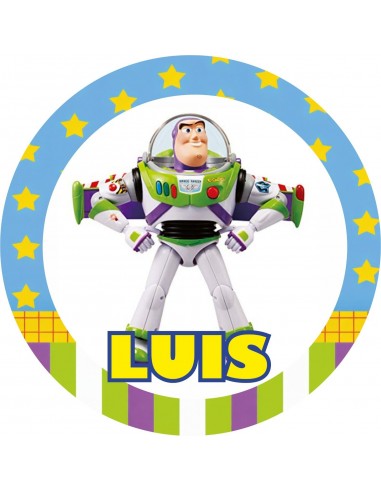 Papel Comestible Con Nombre Buzz Toy Story