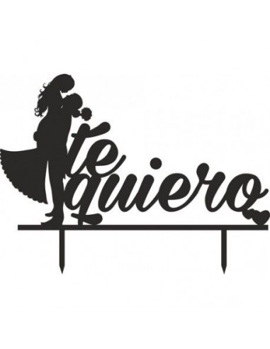 Topper para tarta Te quiero