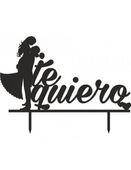 Topper para tarta Te quiero