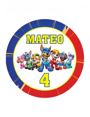 Comestible Patrulla Canina Mighty Movie Personalizado