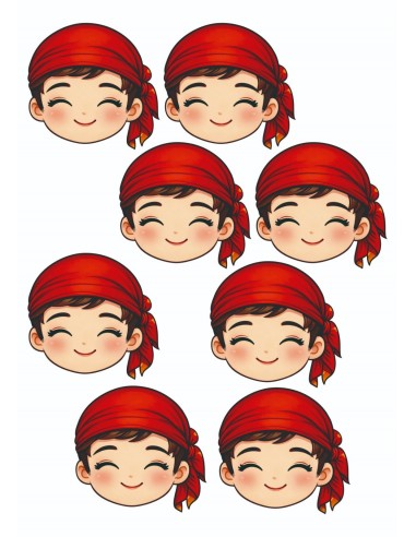 Papel Comestible Cabeza de Fallero para Galletas