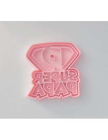 Cortador Logo Super Papá con Marcador para Galletas