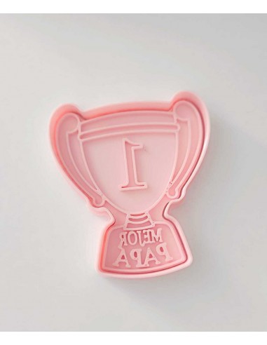 Cortador Trofeo Mejor Papá con Marcador para Galletas