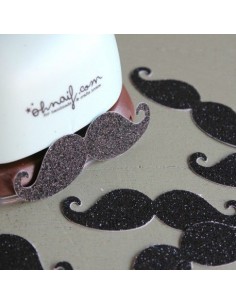 Troqueladora con forma de bigote 7,5 cm