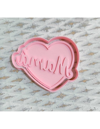 Cortador Mamá Corazón con Marcador para Galletas