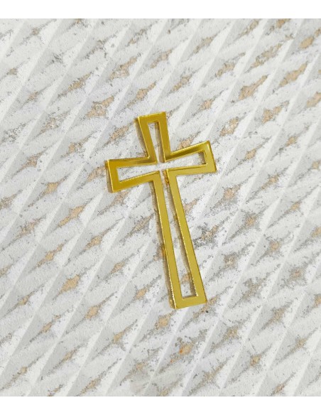 Cruz acrílica fina frontal para tartas