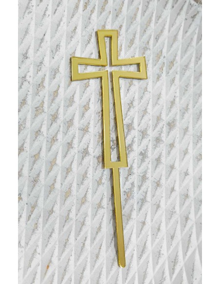 Topper Cruz Hueca Acrílica para Tartas
