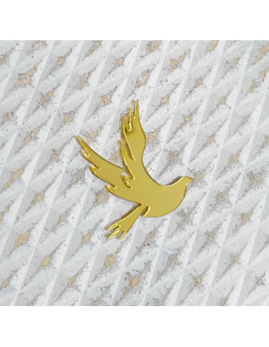 Paloma acrílica frontal para tartas