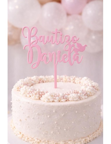 Topper Bautizo personalizado