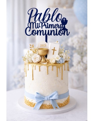 Topper Comunión con nombre