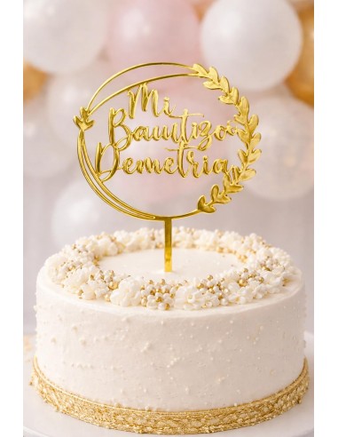 Topper Mi Bautizo personalizado con...