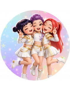 Papel Comestible K-Pop Demon Hunters Redondo