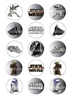 Papel de azúcar star wars